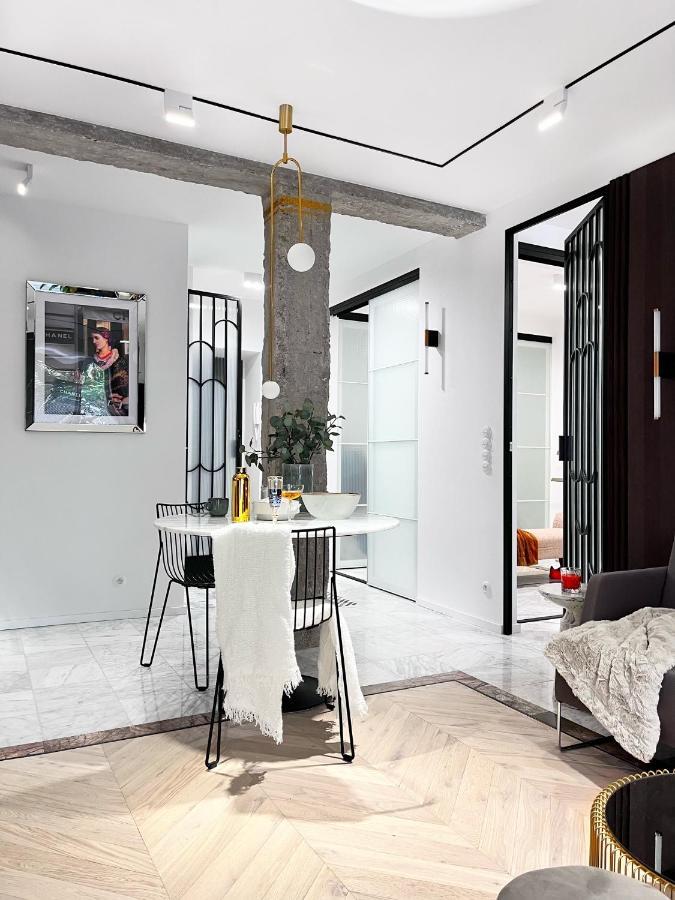 Design+LUXUS Apartment im Zentrum! +Netflix Warschau Exterior foto