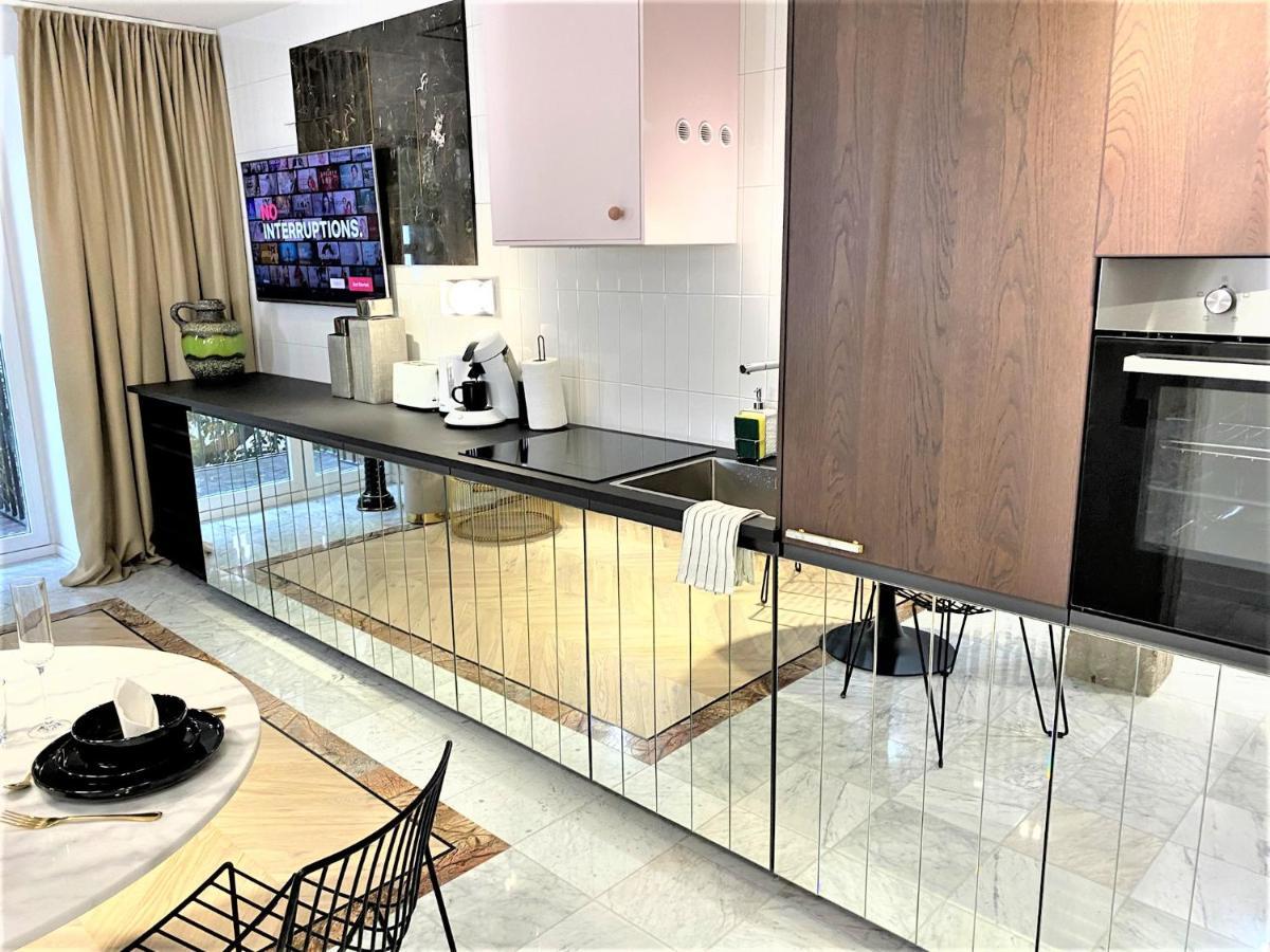 Design+LUXUS Apartment im Zentrum! +Netflix Warschau Exterior foto