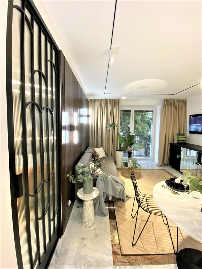 Design+LUXUS Apartment im Zentrum! +Netflix Warschau Exterior foto